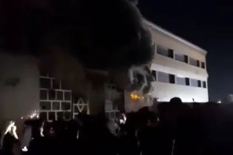 Hiện trường vụ hỏa hoạn. (Nguồn: Channelnewsasia)