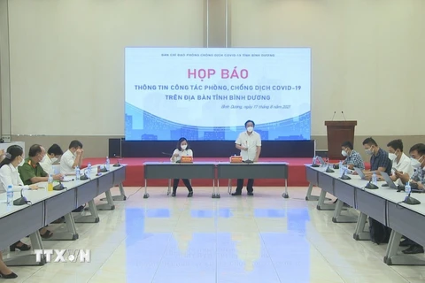 Quang cảnh buổi họp báo. (Ảnh: Văn Hướng/TTXVN)