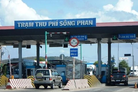  Trạm thu phí Sông Phan. (Nguồn: Báo Người lao động)