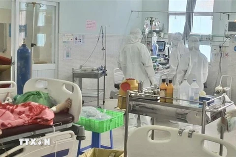 Một bệnh viện dã chiến ở Thành phố Hồ Chí Minh. (Nguồn: TTXVN)