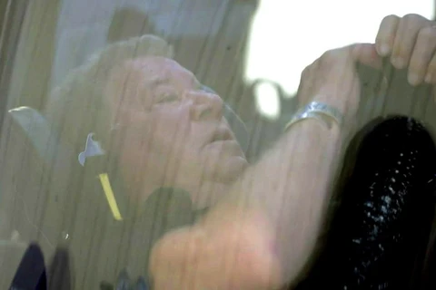 Nam diễn viên gạo cội người Canada William Shatner tập luyện để chuẩn bị cho chuyến du ngoạn vào không gian. (Nguồn: Blue Origin)