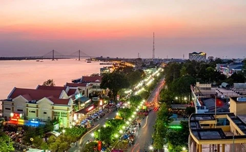 Một góc thành phố Mỹ Tho, tỉnh Tiền Giang. (Nguồn: Thtg.vn)