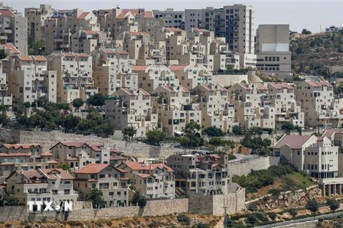 Khu định cư Efrat của Israel ở ngoại ô Bethlehem tại khu vực Bờ Tây. (Ảnh: AFP/TTXVN)