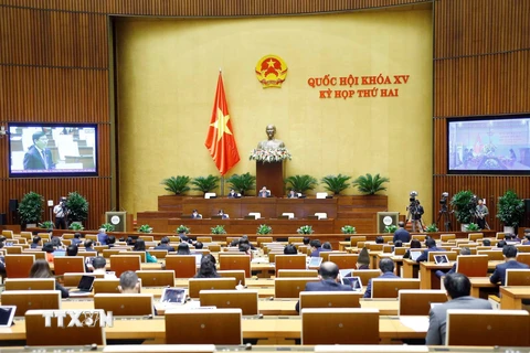 Viện trưởng Viện Kiểm sát Nhân dân Tối cao Lê Minh Trí phát biểu giải trình, làm rõ một số vấn đề đại biểu Quốc hội nêu. (Ảnh: Doãn Tấn/TTXVN)