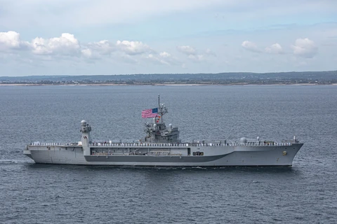 Tàu chỉ huy USS Mount Whitney. (Nguồn: Hải quân Mỹ)