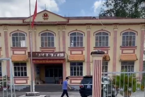 Trụ sở Tòa án Nhân dân huyện Trần Văn Thời. (Nguồn: Baovephapluat.vn)