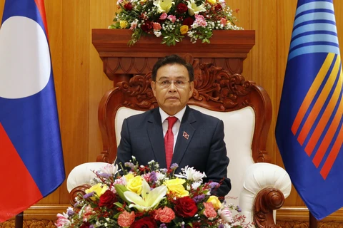 Chủ tịch Quốc hội Lào Xaysomphone Phomvihane. (Ảnh: Vietnam+)