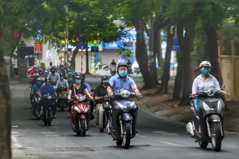 Một tuyến phố ở Hà Nội. (Nguồn: TTXVN)