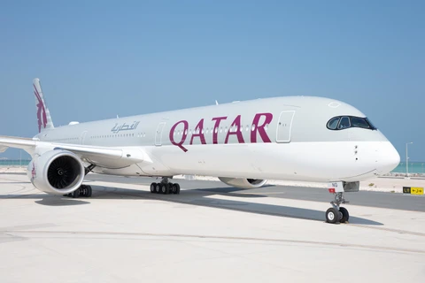 Một chiếc Airbus A350 của hãng Qatar Airways. (Nguồn: Aviationnepal)