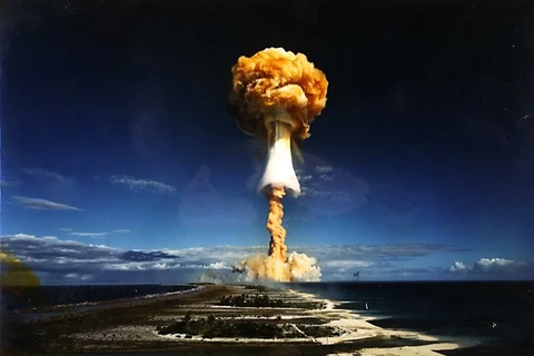 Một vụ thử vũ khí hạt nhân của Pháp tại Polynesia ngày 3/7/1970. (Ảnh minh họa. Nguồn: Quân đội Pháp)