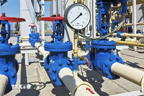 Hệ thống đường ống dẫn khí đốt của Tập đoàn Gazprom (Nga). (Ảnh: EPA/TTXVN)