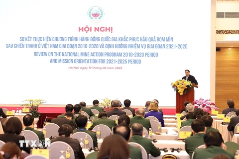 Thủ tướng Phạm Minh Chính, Trưởng Ban Chỉ đạo phát biểu. (Ảnh: Dương Giang/TTXVN)