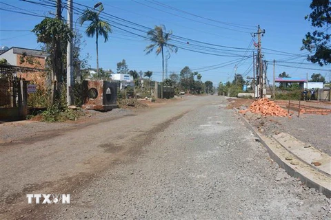 Đất ở xã Ea Tu, thành phố Buôn Ma Thuột, tăng theo một số dự án trên địa bàn. (Ảnh: Hoài Thu/TTXVN)