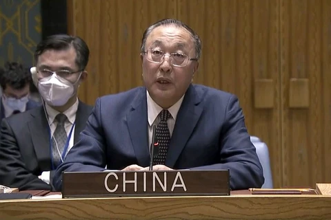 Ông Trương Quân - Đại sứ Trung Quốc tại Liên hợp quốc. (Nguồn: AP)