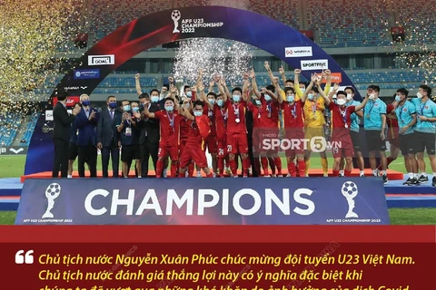 Tinh thần quả cảm của đội tuyển U23 Việt Nam.