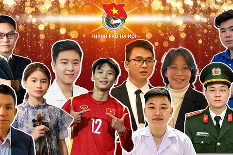10 gương mặt trẻ Thủ đô tiêu biểu năm 2021. (Nguồn: Thành Đoàn Hà Nội)
