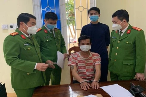 Nguyễn Văn Minh tại thời điểm bị bắt giữ. (Nguồn: Baophapluat.vn)