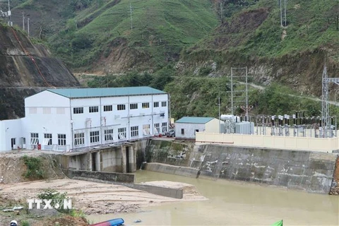 Nhà máy thủy điện Nậm Pạc ở huyện Phong Thổ, tỉnh Lai Châu. (Ảnh: Nguyễn Oanh/TTXVN)