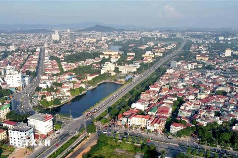 Một góc thành phố Vĩnh Yên, tỉnh Vĩnh Phúc. (Ảnh: Hoàng Hùng/TTXVN)