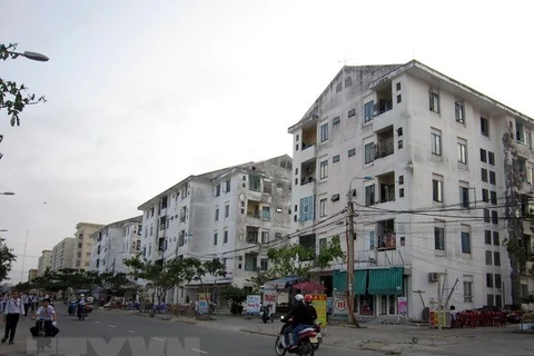 Khu nhà ở dành cho người thu nhập thấp tại phường Nại Hiên Đông, quận Sơn Trà, Đà Nẵng. (Ảnh: Tuấn Anh/TTXVN)