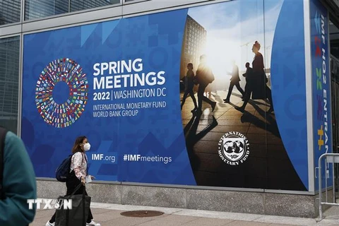 Trụ sở Quỹ Tiền tệ Quốc tế (IMF) tại Washington DC. (Ảnh: THX/TTXVN)