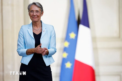 Tân Thủ tướng Pháp Elisabeth Borne tại lễ nhậm chức ở Paris, ngày 16/5. (Ảnh: AFP/TTXVN)