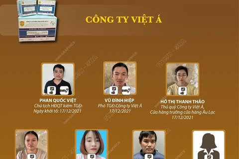 Các đối tượng nào tại Công ty Việt Á đã bị khởi tố?