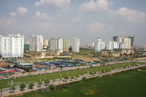 Một khu nhà tái định cư ở Hà Nội. (Ảnh: Tuấn Anh/TTXVN)