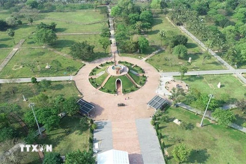 Di tích lịch sử quốc gia đặc biệt Thành cổ Quảng Trị nhìn từ trên cao. (Ảnh: Thanh Thủy/TTXVN)