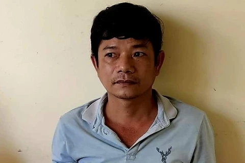Huỳnh Công Minh bị bắt giữ. (Ảnh: Công an cung cấp)
