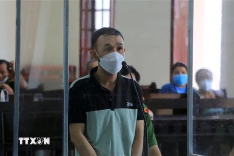 Bị cáo Lê Duy Linh là đối tượng cầm đầu vụ vận chuyển hơn 45kg ma túy. (Ảnh: Nhựt An/TTXVN)
