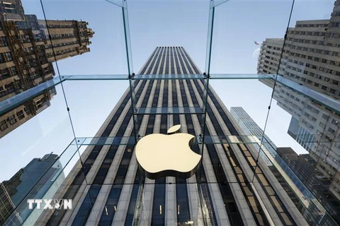 Cửa hàng của hãng Apple ở New York, Mỹ. (Ảnh: AFP/TTXVN)