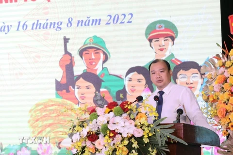 Ủy viên dự khuyết Trung ương Đảng, Phó Trưởng Ban Tuyên giáo Trung ương Lê Hải Bình phát biểu tại ngày hội. (Ảnh: Nguyễn Thắng/TTXVN)