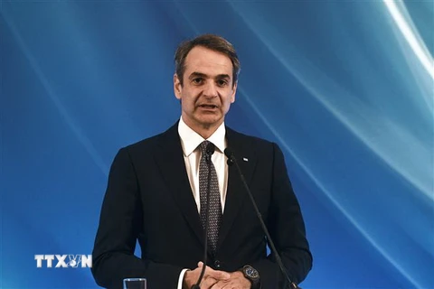 Thủ tướng Hy Lạp Kyriakos Mitsotakis. (Nguồn: AFP/TTXVN)