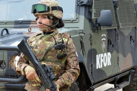 Binh sỹ thuộc lực lượng gìn giữ hòa bình do NATO đứng đầu tại Kosovo. (Nguồn: Decode39)