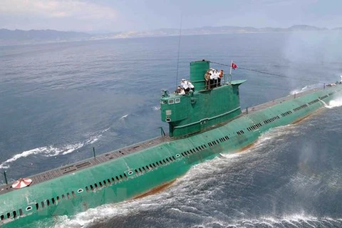 Một chiếc tàu ngầm của Triều Tiên. (Nguồn: AFP/TTXVN)