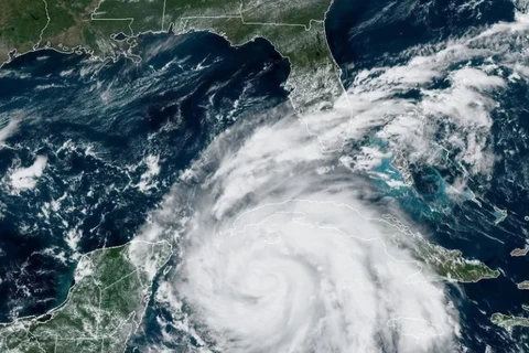 Sau khi đổ bộ Cuba, bão Ian sẽ di chuyển tới bang Florida của Mỹ. (Nguồn: NOAA)
