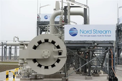 Hệ thống đường ống Nord Stream 1 (Dòng chảy phương Bắc 1), dẫn khí đốt từ Nga sang Đức qua biển Baltic, tại Lubmin, miền Đông Bắc Đức. (Ảnh: AFP/TTXVN)