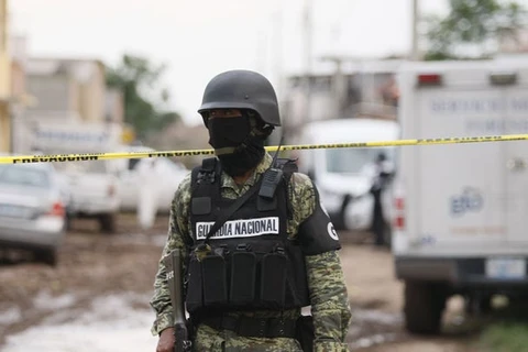 Nhân viên an ninh Mexico tại hiện trường một vụ tấn công. (Nguồn: Xinhua)
