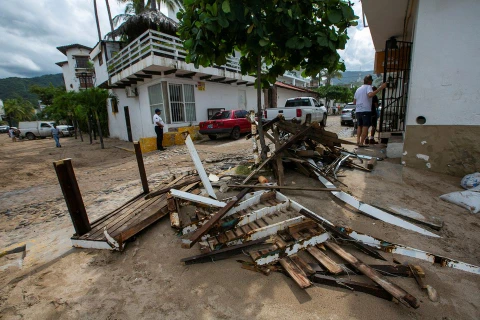 Bão nhiệt đới Roslyn gây nhiều thiệt hại tại Mexico. (Nguồn: Reuters)