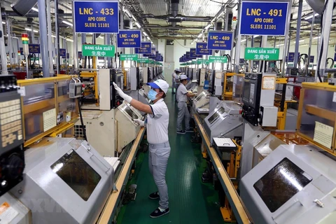 Doanh nghiệp Nhật Bản đầu tư sản xuất vào Khu chế xuất Tân Thuận, Thành phố Hồ Chí Minh. (Ảnh: Danh Lam/TTXVN)