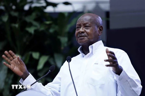 Tổng thống Uganda Yoweri Kaguta Museveni. (Ảnh: An Đăng/TTXVN)