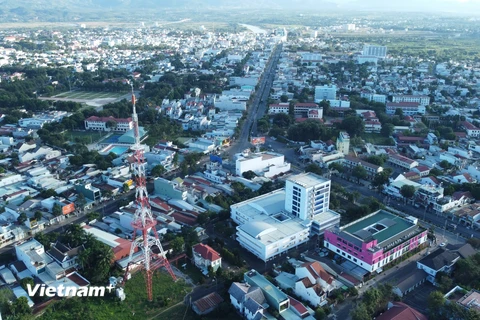 Một góc thành phố Kon Tum - trung tâm chính trị, kinh tế của tỉnh Kon Tum.