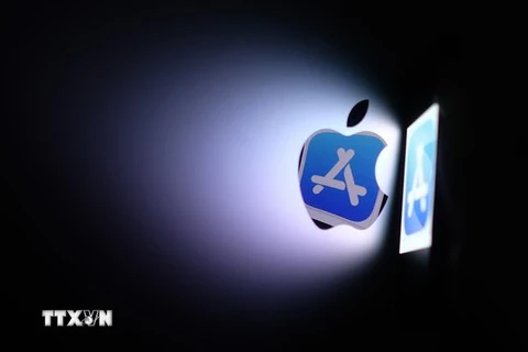 Biểu tượng App Store của Apple. (Ảnh: AFP/TTXVN)