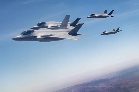 Máy bay F-35 tham gia cuộc tập trận. (Nguồn: IDF)