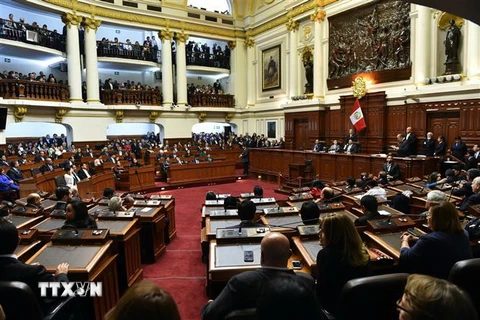 Toàn cảnh phiên họp Quốc hội Peru tại thủ đô Lima. (Ảnh: AFP/TTXVN)