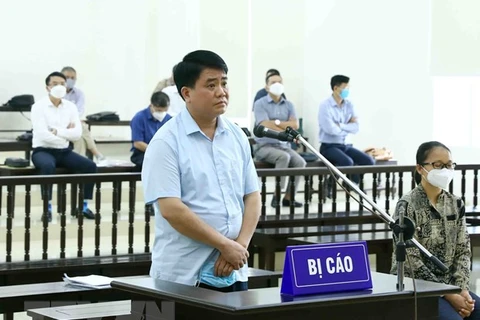 Nguyễn Đức Chung - cựu Chủ tịch Ủy ban Nhân dân thành phố Hà Nội. (Ảnh: Phạm Kiên/TTXVN)