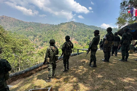Quân đội Thái Lan siết chặt an ninh dọc theo biên giới phía Bắc để ngăn chặn các vụ buôn ma túy. (Nguồn: Bangkok Post)
