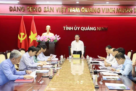 Hội nghị Ban Thường vụ Tỉnh ủy Quảng Ninh về công tác cán bộ. (Nguồn: Tỉnh ủy Quảng Ninh)