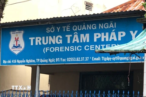 Trung tâm pháp y Quảng Ngãi. (Nguồn: TTXVN phát)